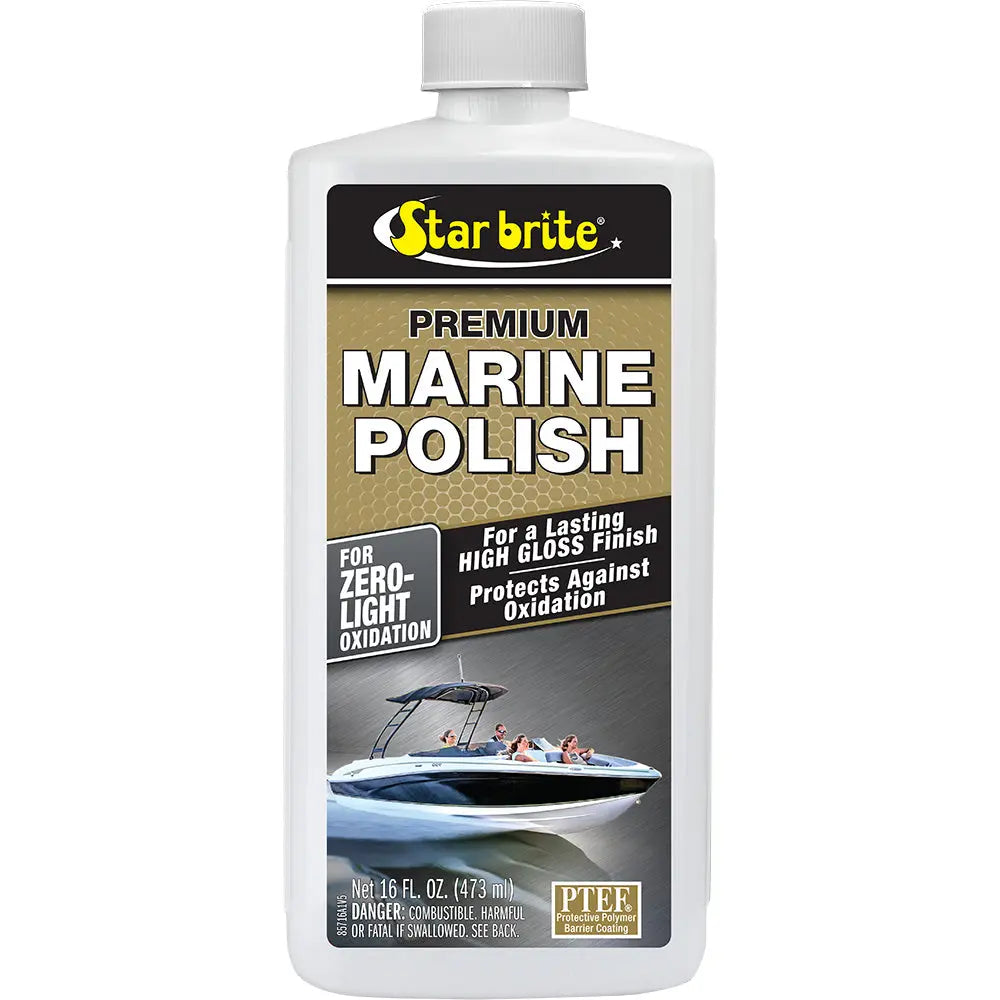 Star brite Premium Marine Polish 16 oz with UV Protection and High Gloss Finish