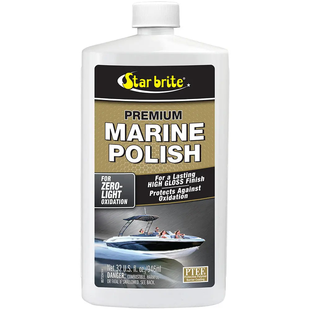 Star brite Premium Marine Polish 32 oz with UV Protection and High Gloss Finish