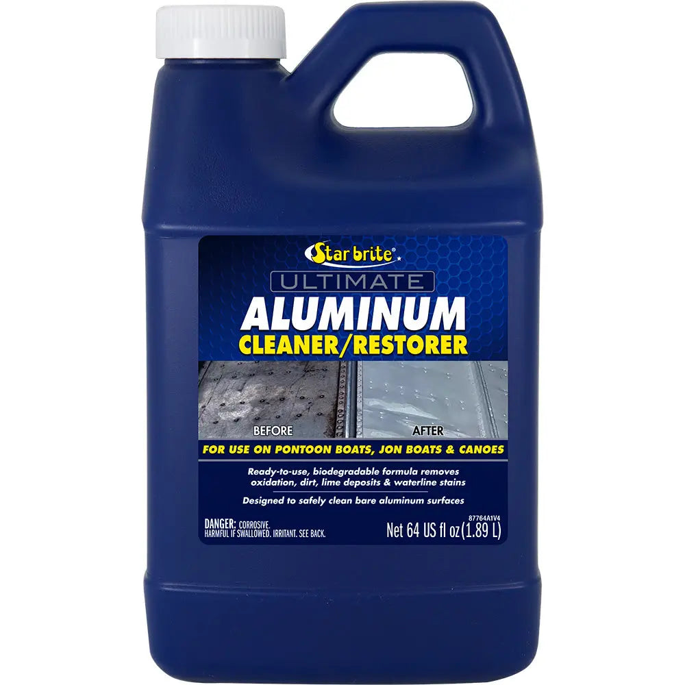Star brite Ultimate Aluminum Cleaner & Restorer - 64 oz for Boats and Aluminum Surfaces
