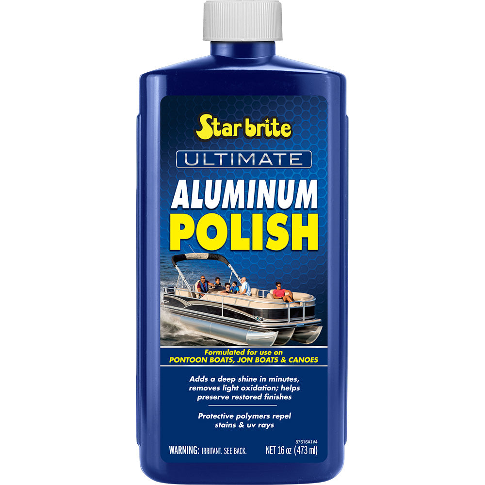 Star brite Ultimate Aluminum Polish Marine Grade - 16 oz for Bright, Protected Aluminum Surfaces