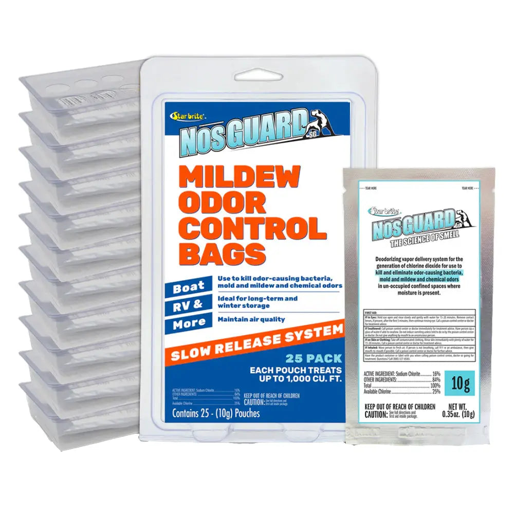 Star brite NosGUARD Mildew Odor Control Bags 25-Pack with Slow Release Vapor System