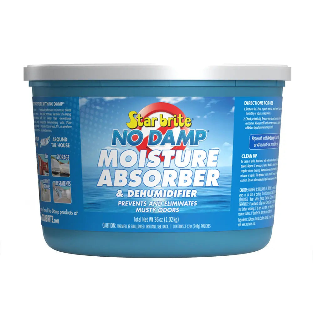 Star brite No Damp Moisture Absorber and Dehumidifier - 36 oz for Boats, RVs, and Enclosed Spaces