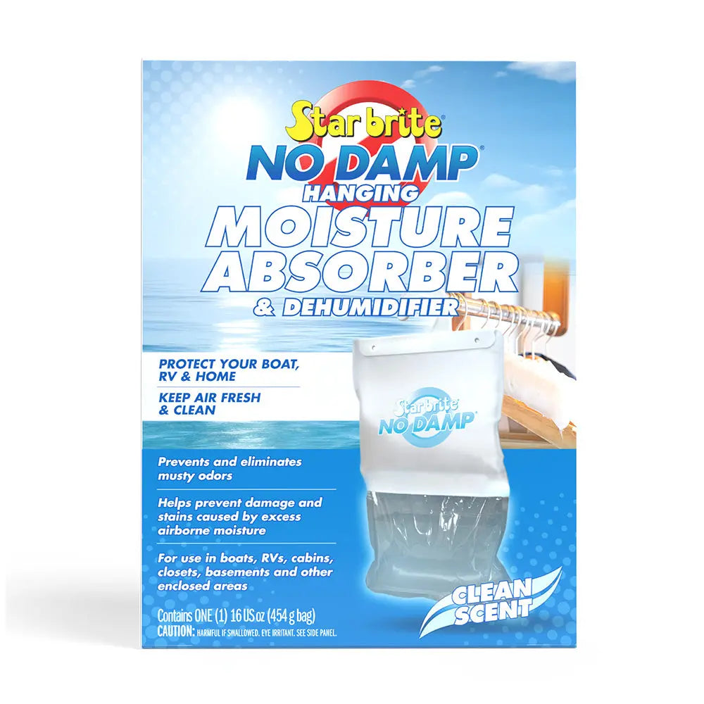 Star brite No Damp Moisture Absorber & Dehumidifier Hanging Bag - 16 oz for Boats, RVs, and Enclosed Spaces