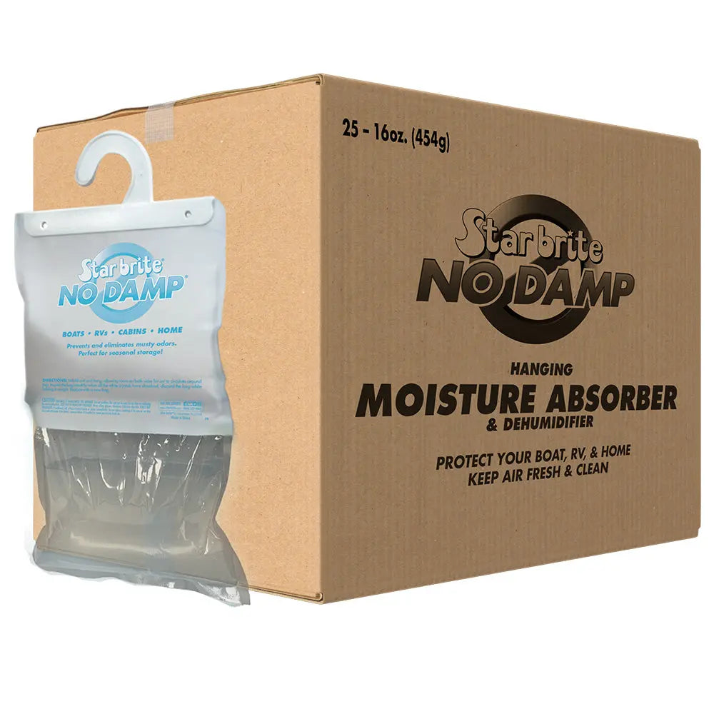 Star brite No Damp Moisture Absorber & Dehumidifier Hanging Bags - 16 oz, Pack of 25