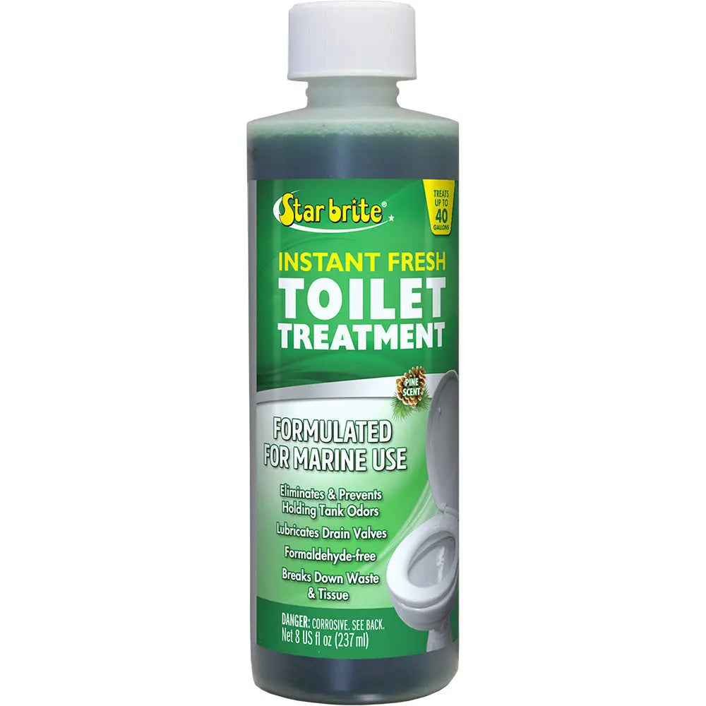 Star brite Instant Fresh Toilet Treatment with Pine Scent - Biodegradable Formula, 8 oz Pack of 6
