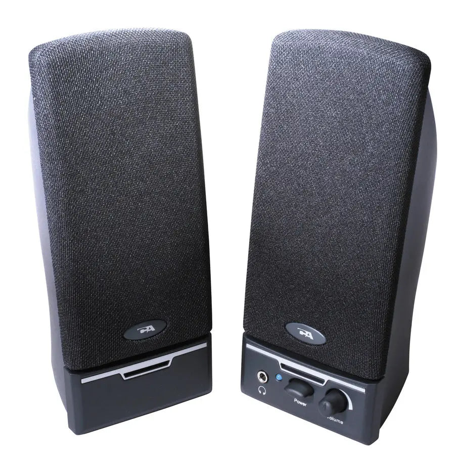Cyber Acoustics CA-2014rb 2.0 Amplified Computer Speaker System with 4W RMS, Black