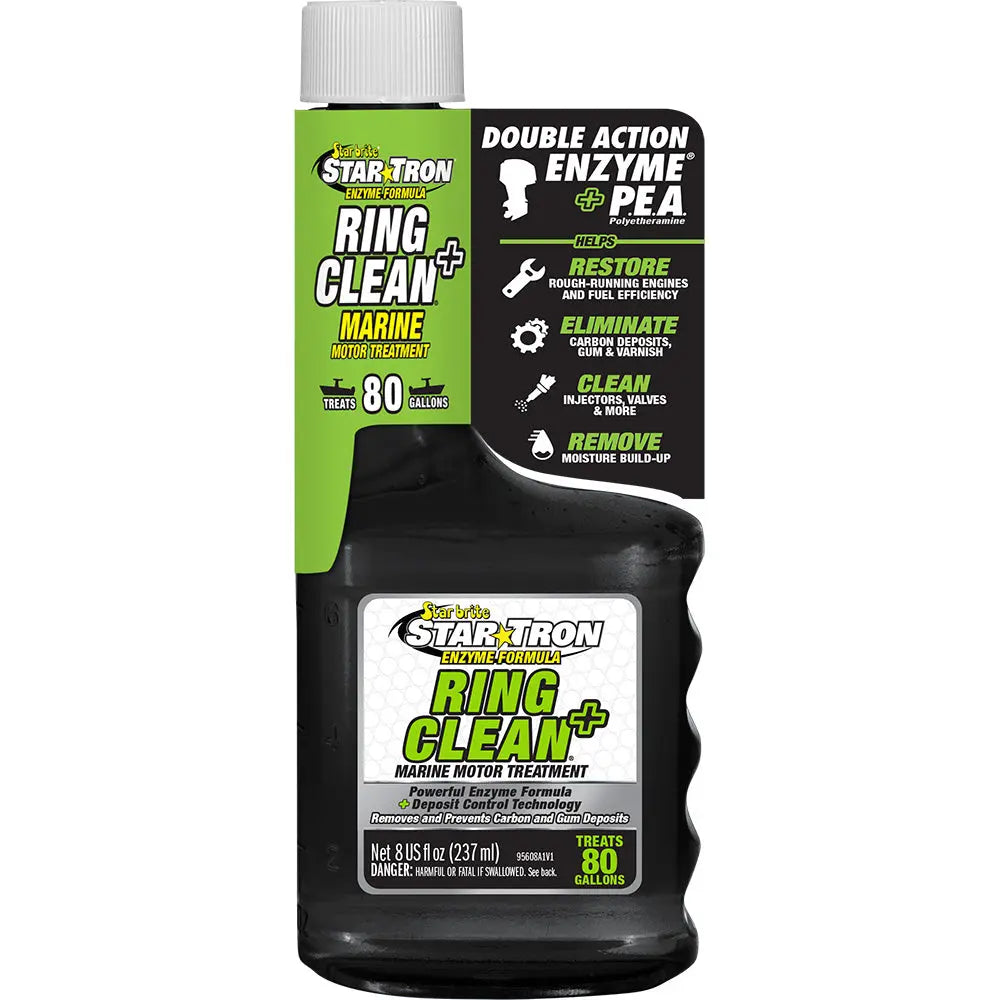 Star brite Star-Tron Ring Clean+ Fuel Injector Cleaner - 8 oz for Gas Engines