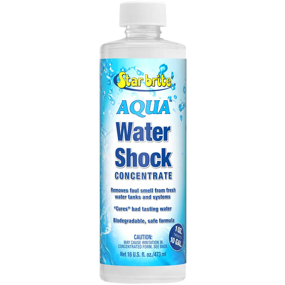 Star brite AQUA Water Shock - 16 oz Odor and Taste Neutralizer for RV and Marine Water Systems