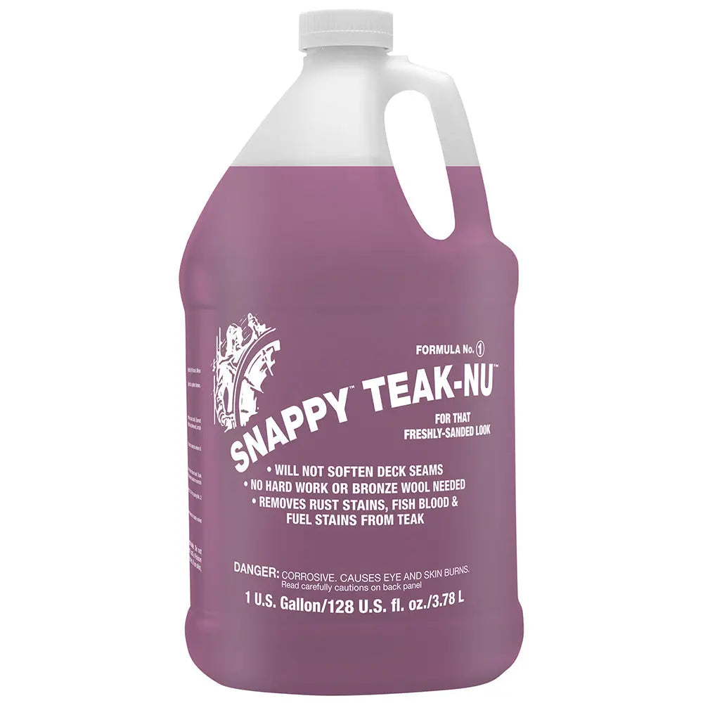 Snappy Teak-Nu Formula No. 1 - 1 Gallon Professional Wood Restorer for Teak and Fine Woods