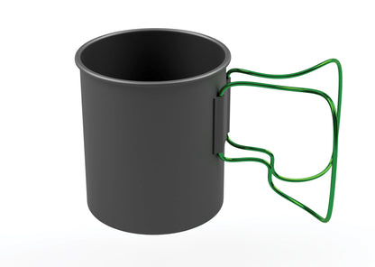 OLICAMP Space Saver Mug with Grip in Lime