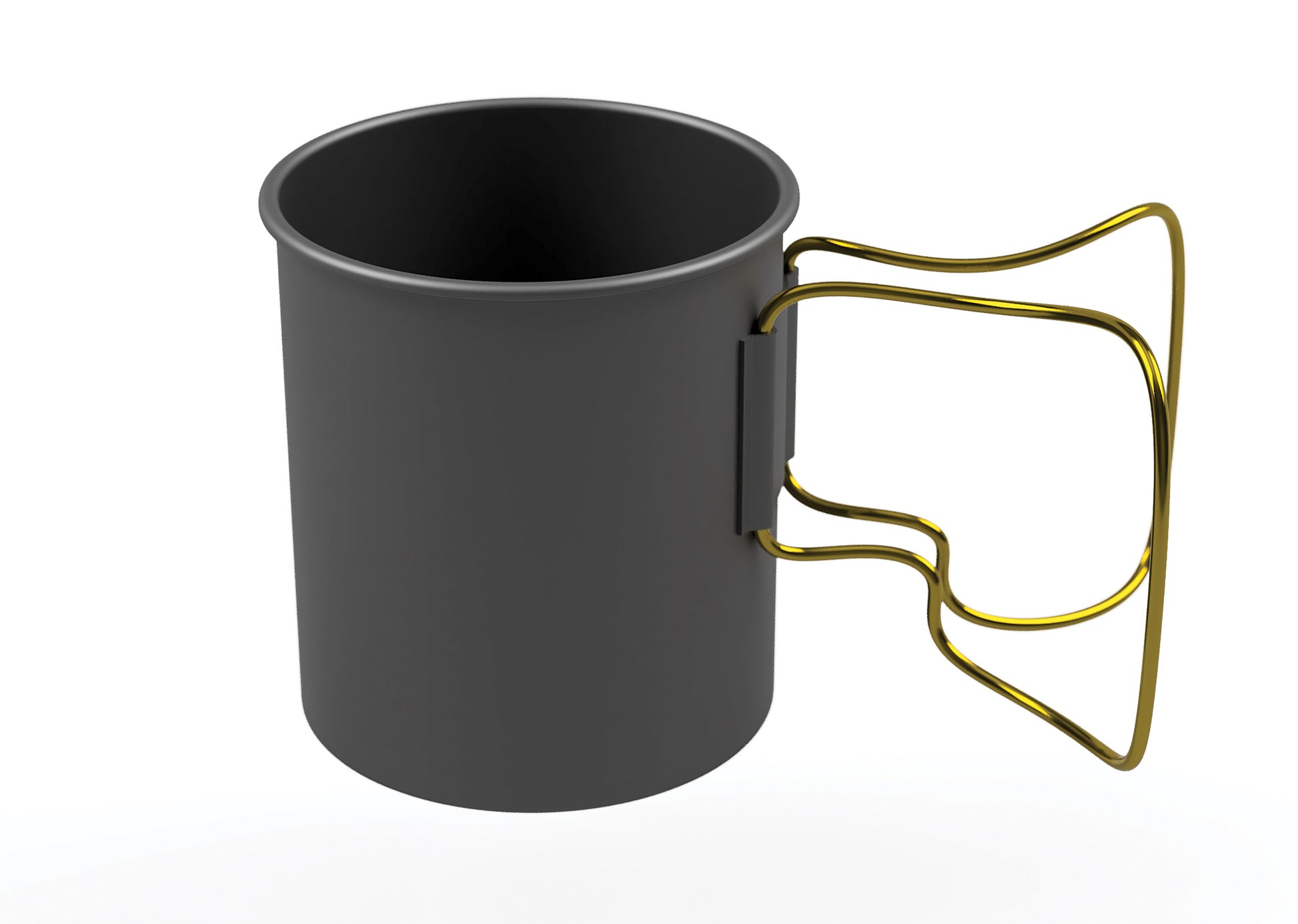 OLICAMP Space Saver Mug with Grip in Gold, Model 116753