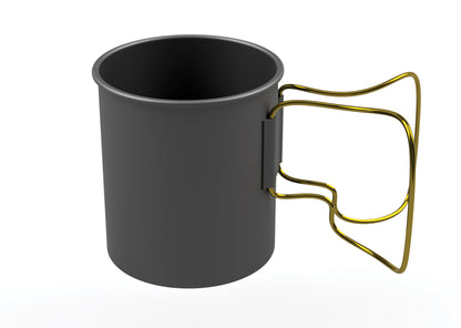 OLICAMP Space Saver Mug with Grip in Gold, Model 116753