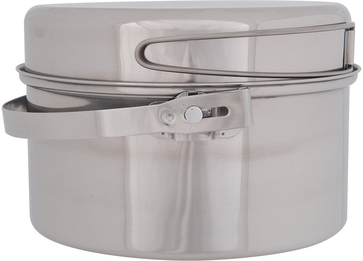 OLICAMP Ak Cookset Stainless Steel 3 Quart for Camping and Outdoor Cooking