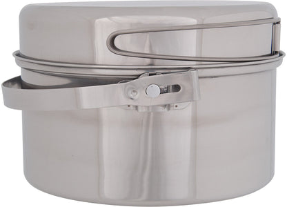 OLICAMP Ak Cookset Stainless Steel 3 Quart for Camping and Outdoor Cooking