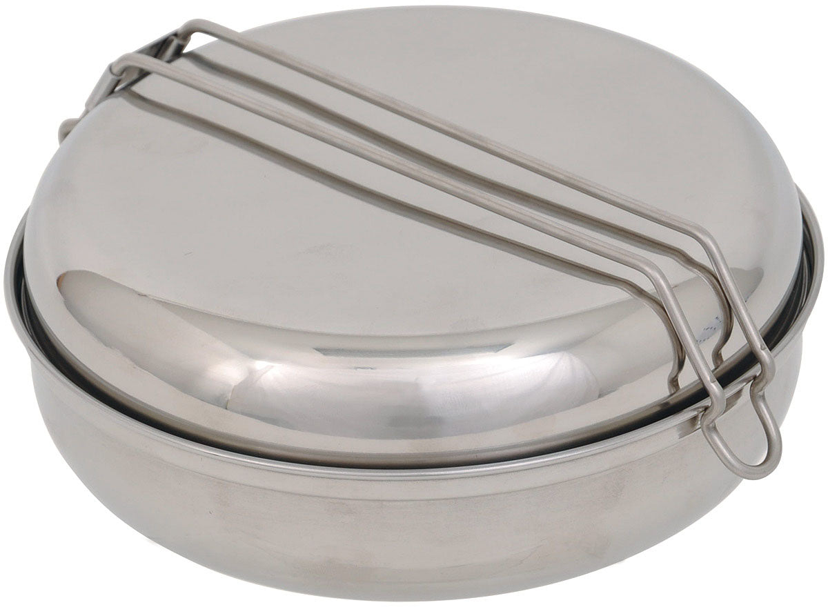 OLICAMP Stainless Steel Mess Kit - Durable Camping Dishware Set