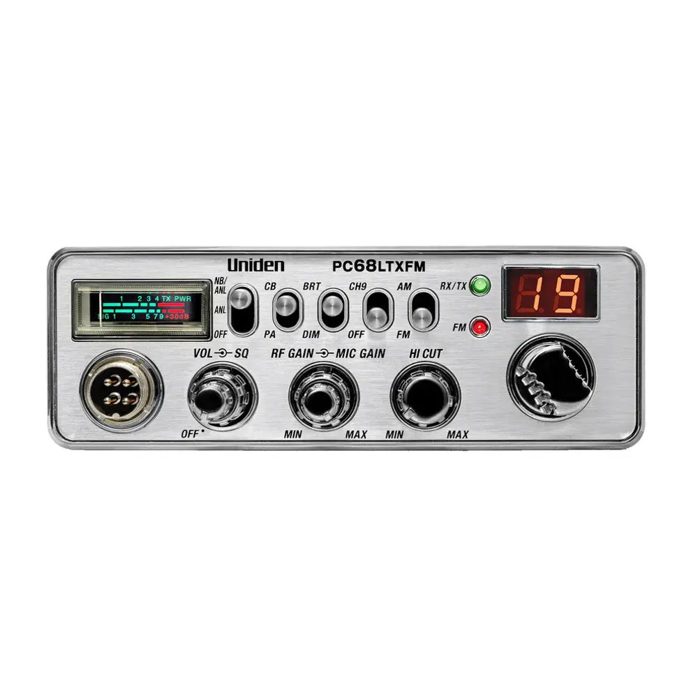 Uniden PC68LTXFM Dual-Mode AM/FM CB Radio for Truckers and Enthusiasts