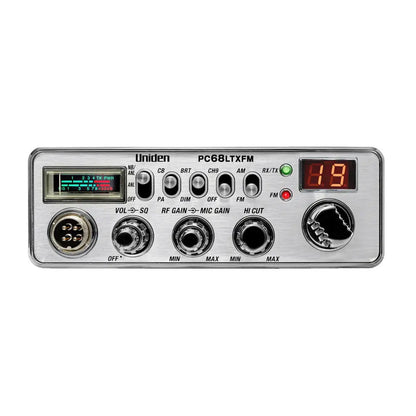 Uniden PC68LTXFM Dual-Mode AM/FM CB Radio for Truckers and Enthusiasts