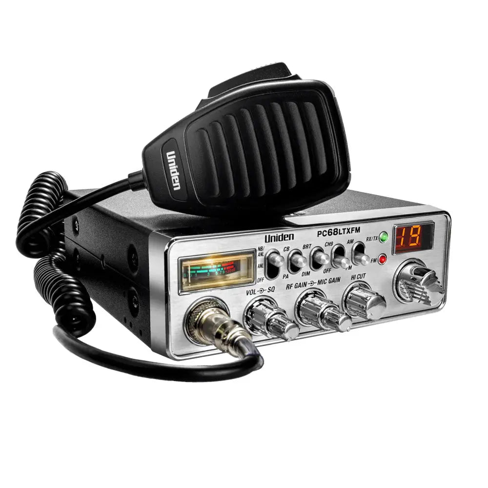 Uniden PC68LTXFM Dual-Mode AM/FM CB Radio for Truckers and Enthusiasts