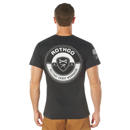 Military Grade Workwear Bottle Cap T-Shirt Black Size M by Brand 11360-MED