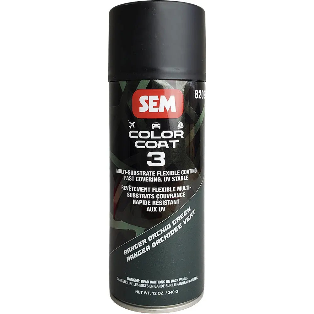SEM Color Coat 3 Ranger Orchid Green 12 oz - Flexible, Fade-Resistant Coating for Vehicles and More
