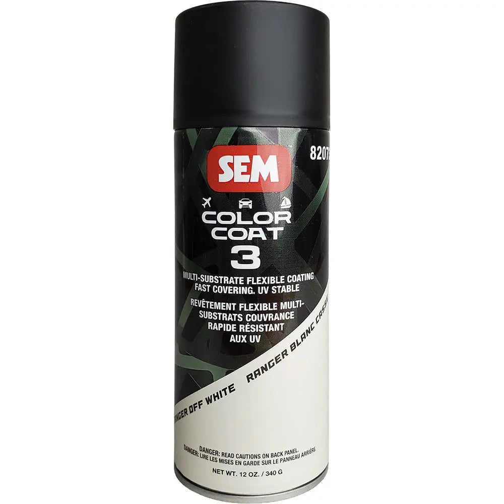 SEM Color Coat 3 Ranger Off-White 12 oz - Flexible Specialty Coating for Various Substrates