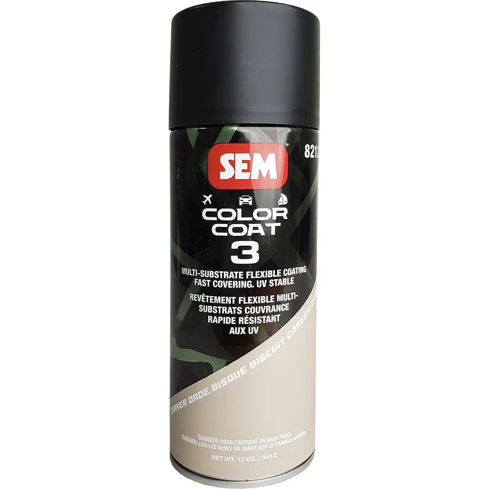 SEM Color Coat 3 Carver Dade Bisque 12 oz Flexible Coating for Leather and More