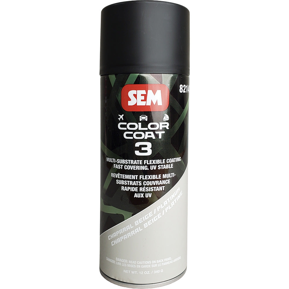 SEM Color Coat 3 Chaparal Beige and Platinum 12 oz - Flexible Automotive Coating