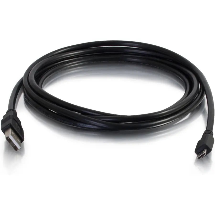 C2G 15ft USB 2.0 A to Micro-USB B Cable – Reliable Data Transfer and Charging for Smartphones and Tablets