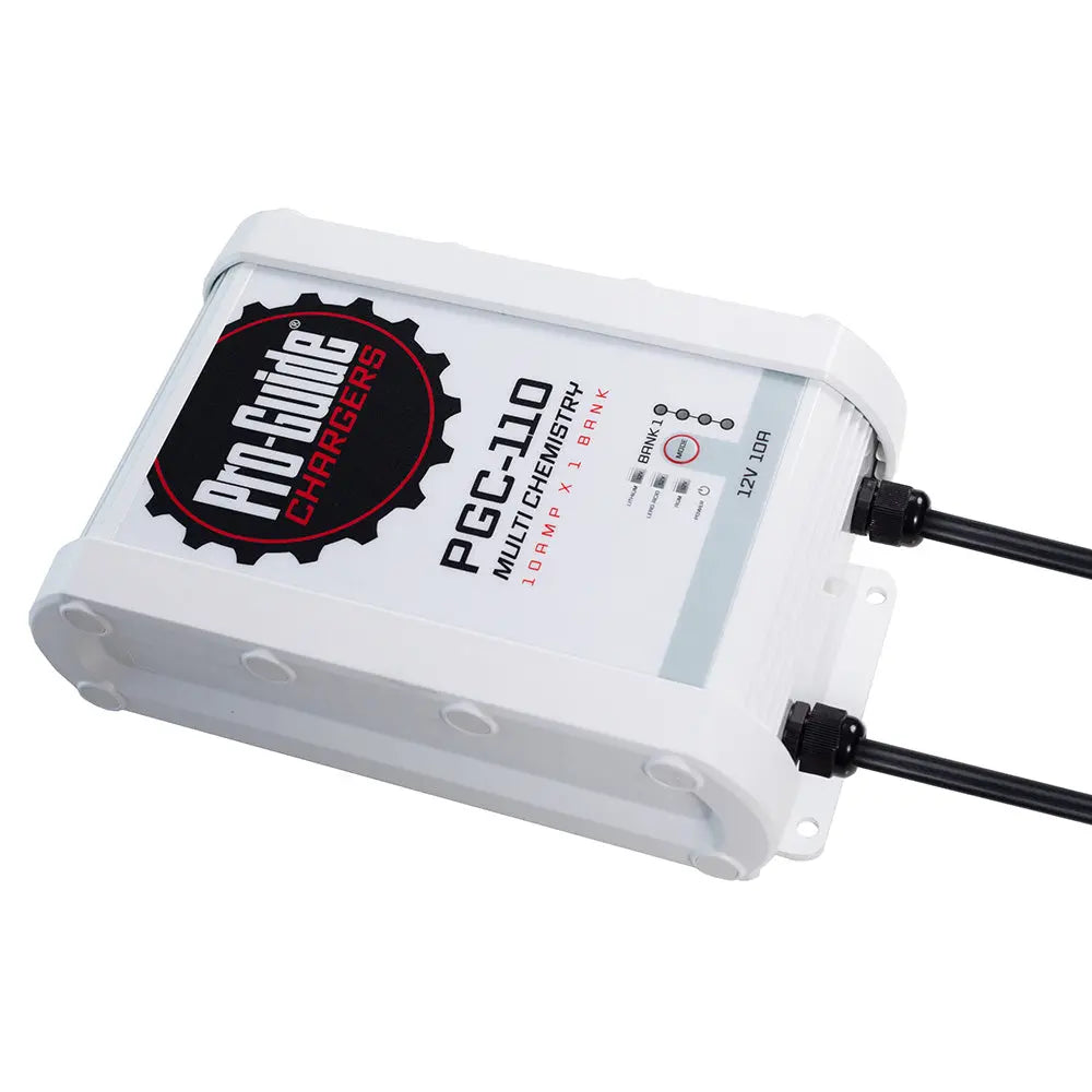 Pro-Guide Batteries PGC-110 12V 10-Amp On-Board Battery Charger for Lead-Acid, AGM, and Lithium Batteries