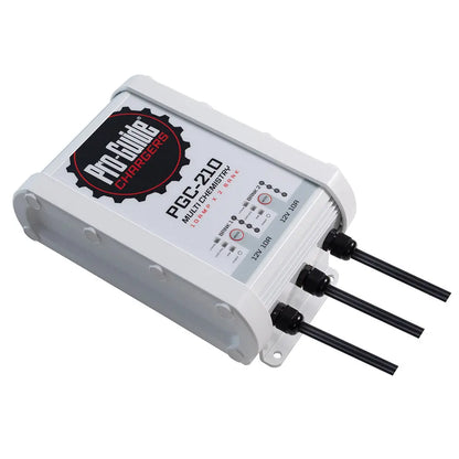 Pro-Guide Batteries PGC-210 2 Bank On-Board Battery Charger - 12V 10-Amp for Lead Acid, AGM, and Lithium Batteries