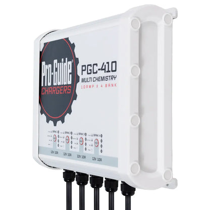 Pro-Guide Batteries PGC-410 4 Bank 12V On-Board Battery Charger – 40 Amp with Intelligent Charging and Multi-Profile Support