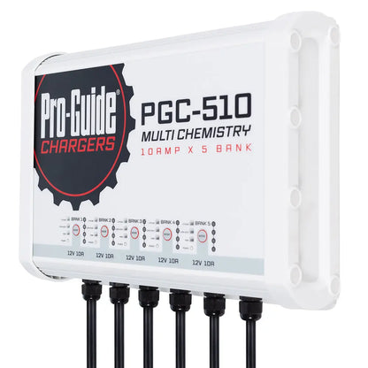 Pro-Guide Batteries PGC-510 5 Bank 12V On-Board Battery Charger with 40-Amp Output