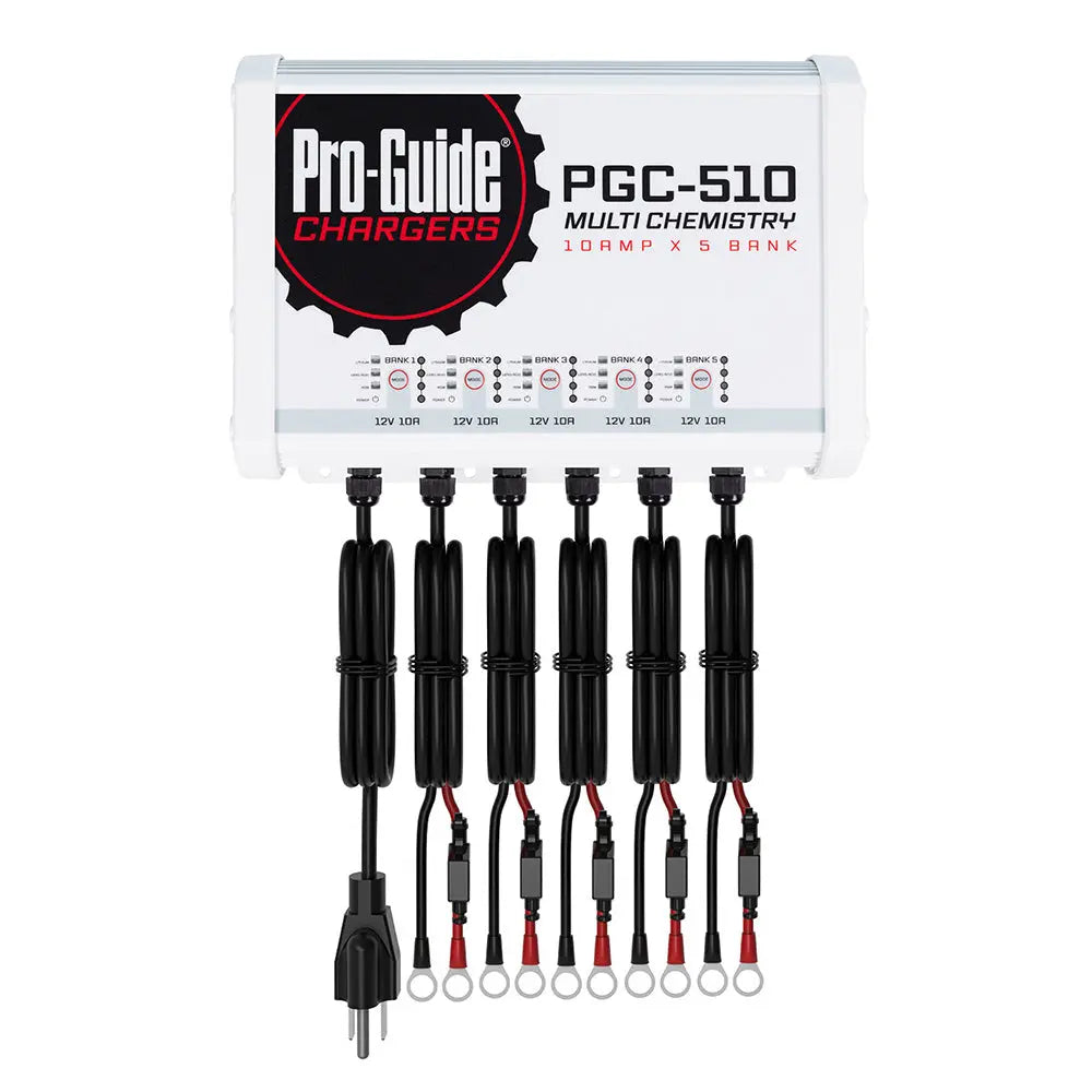 Pro-Guide Batteries PGC-510 5 Bank 12V On-Board Battery Charger with 40-Amp Output