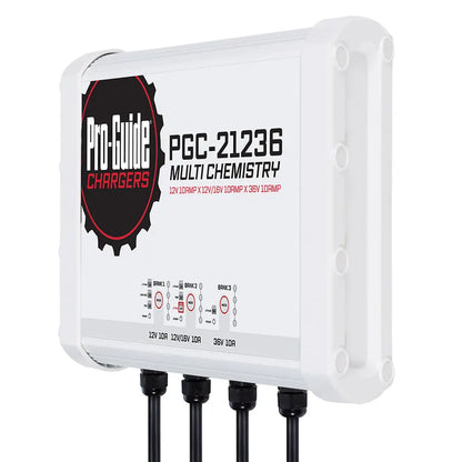 Pro-Guide Batteries PGC-21236 3 Bank On-Board Battery Charger, 30 Amp, Multi-Voltage Support