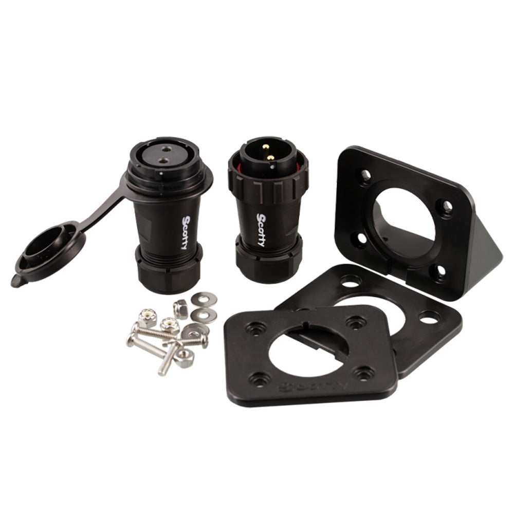 Scotty 2121 Marine Grade 12V Plug & Socket for Downriggers and Line Pullers