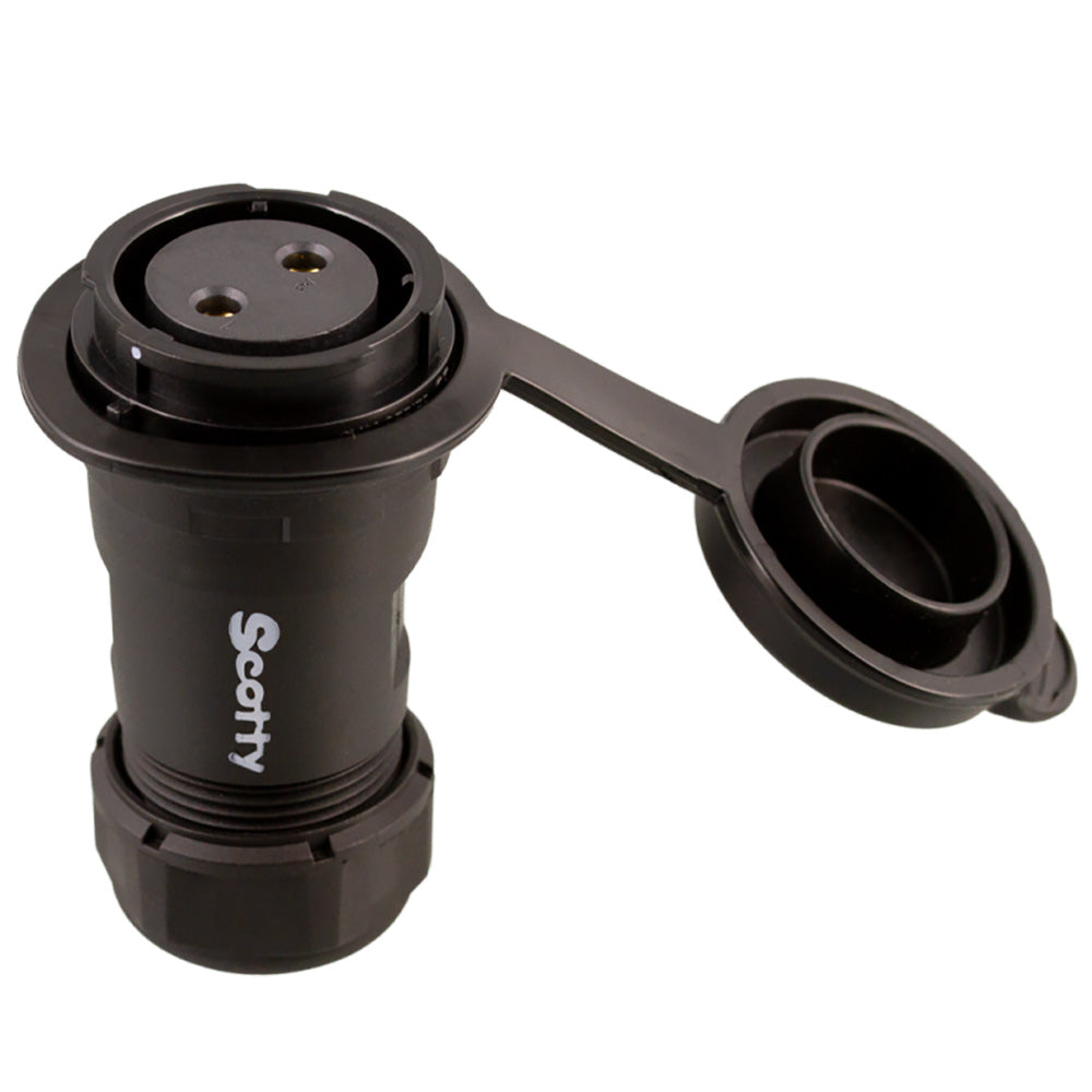 Scotty 2122 Marine Grade 12V Socket with Watertight Cap for Downriggers and Line Pullers