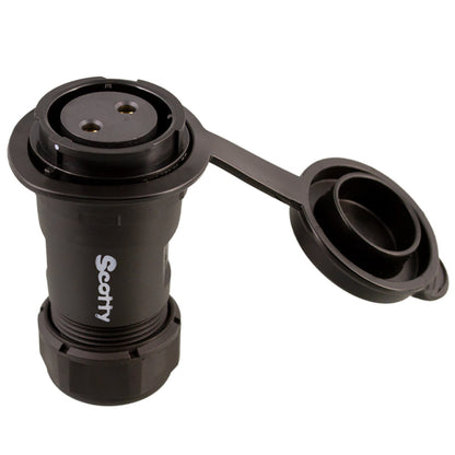 Scotty 2122 Marine Grade 12V Socket with Watertight Cap for Downriggers and Line Pullers