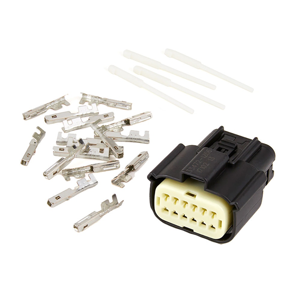Egis Mobile Electric MX-150 12-Position Female Connection Kit 4611B with 14 Terminals and 8 Cavity Plugs