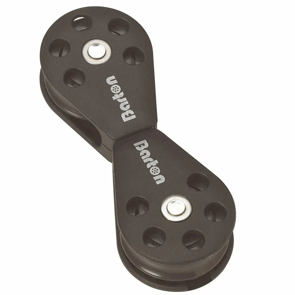 Barton Marine Size 1 Plain Bearing Back to Back Swivel Pulley Block, 30mm Sheave