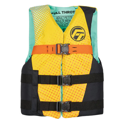 Full Throttle Teen Nylon Life Jacket - Yellow and Black