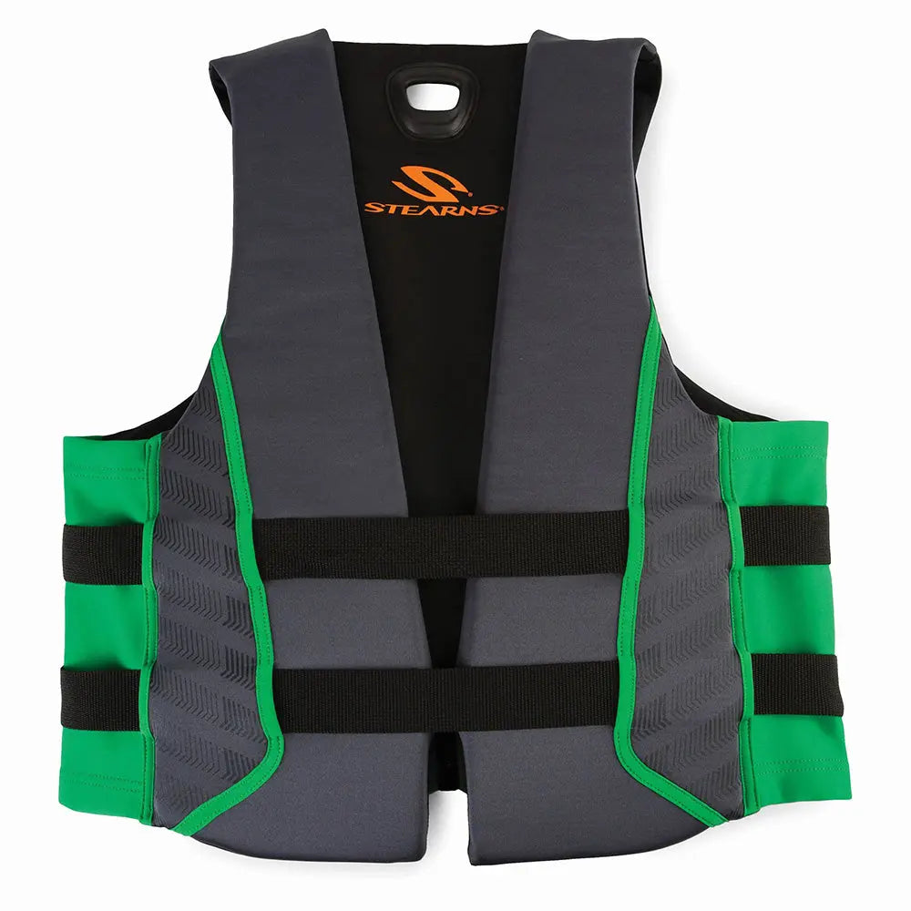 Stearns Adult Hydroprene Life Vest - Green, Medium - Coast Guard Approved Personal Flotation Device
