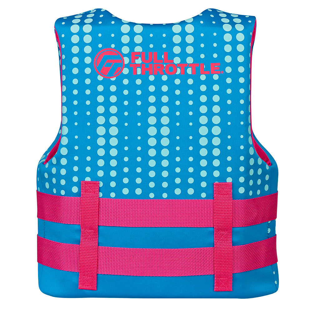 Full Throttle Youth Rapid-Dry Life Jacket - Aqua, Part #142100-505-002-27