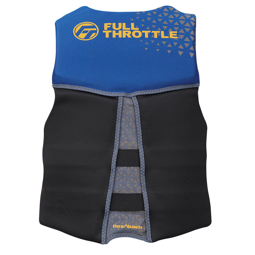 Full Throttle Men's Rapid-Dry Flex-Back Life Jacket XL Blue/Black