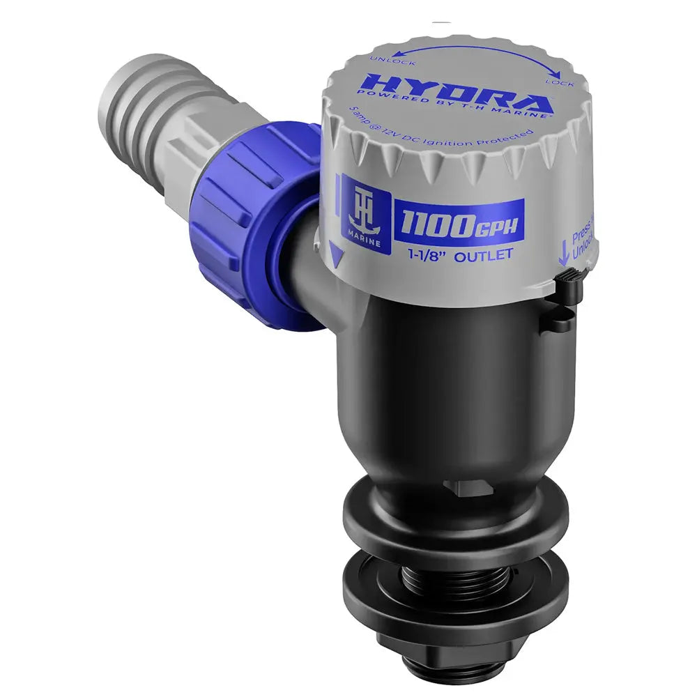 T-H Marine Supplies HYDRA Livewell Pump 1100 GPH 12V Short Nozzle