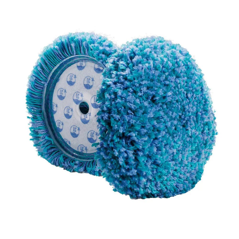 Lake Country Marine Blue/Teal Medium Cut Wool Pad - 7.5 inch x 1.5 inch