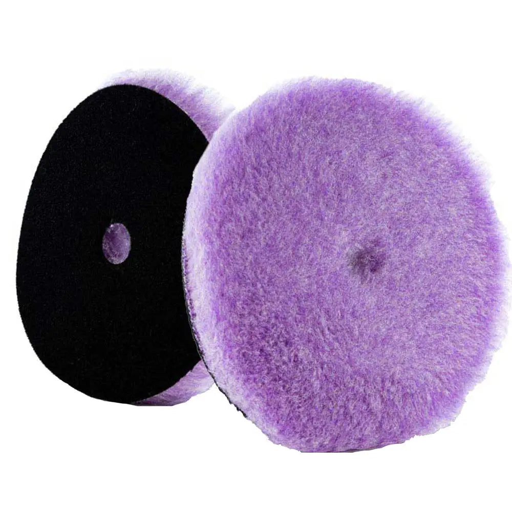 Lake Country Purple Foamed Wool Buffing and Polishing Pad 5.5 inches x 0.75 inches