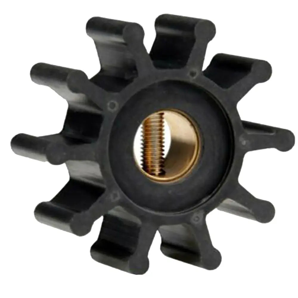 Jabsco Impeller Kit - Neoprene - 10 Blade - 2 inch Diameter x 7/8 inch Wide - Slotted Shaft Pin Drive - Brass Insert - Part #18653-0001-P