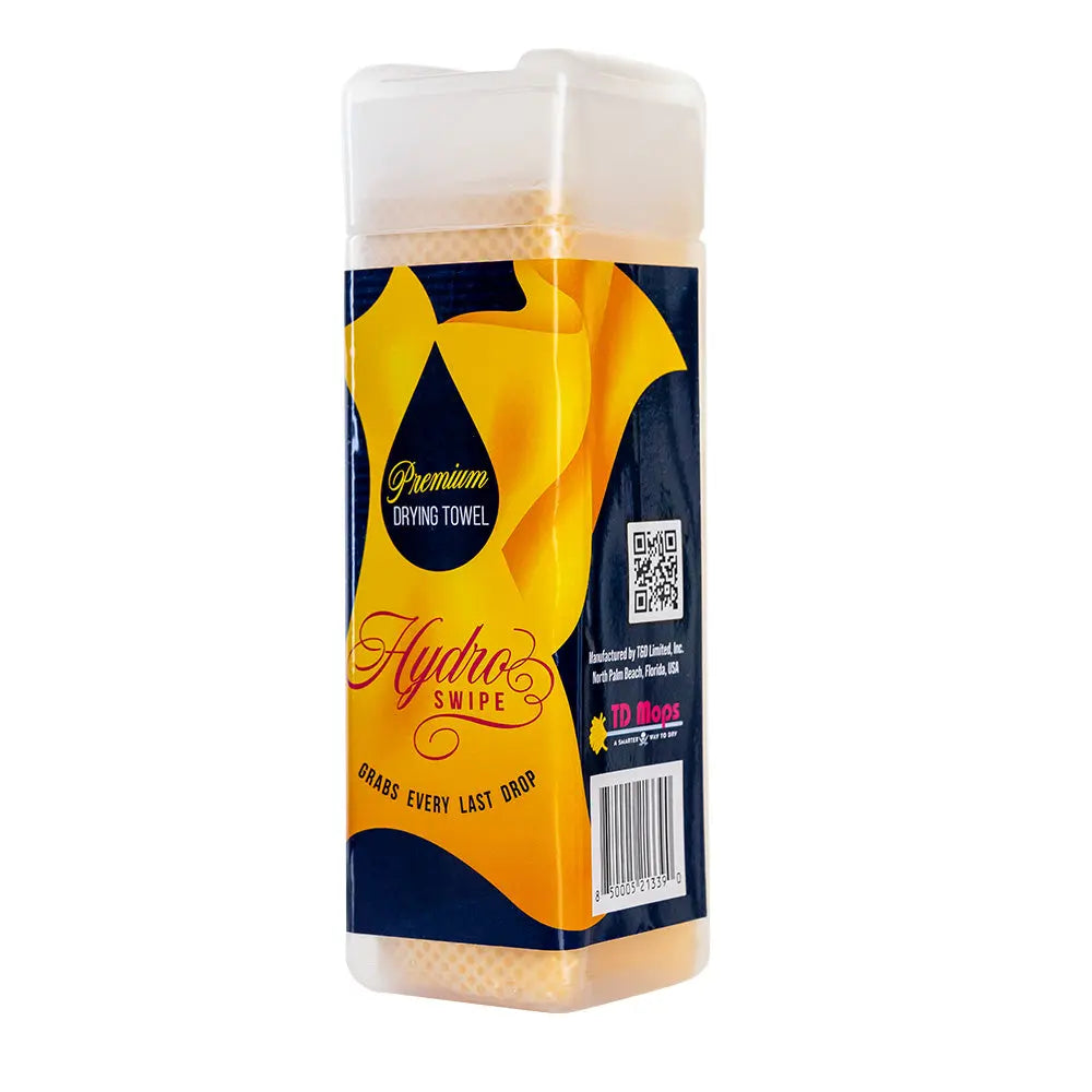 TD Mop HydroSwipe Chamois Cloth - 24 x 32 inches for Efficient Water Absorption