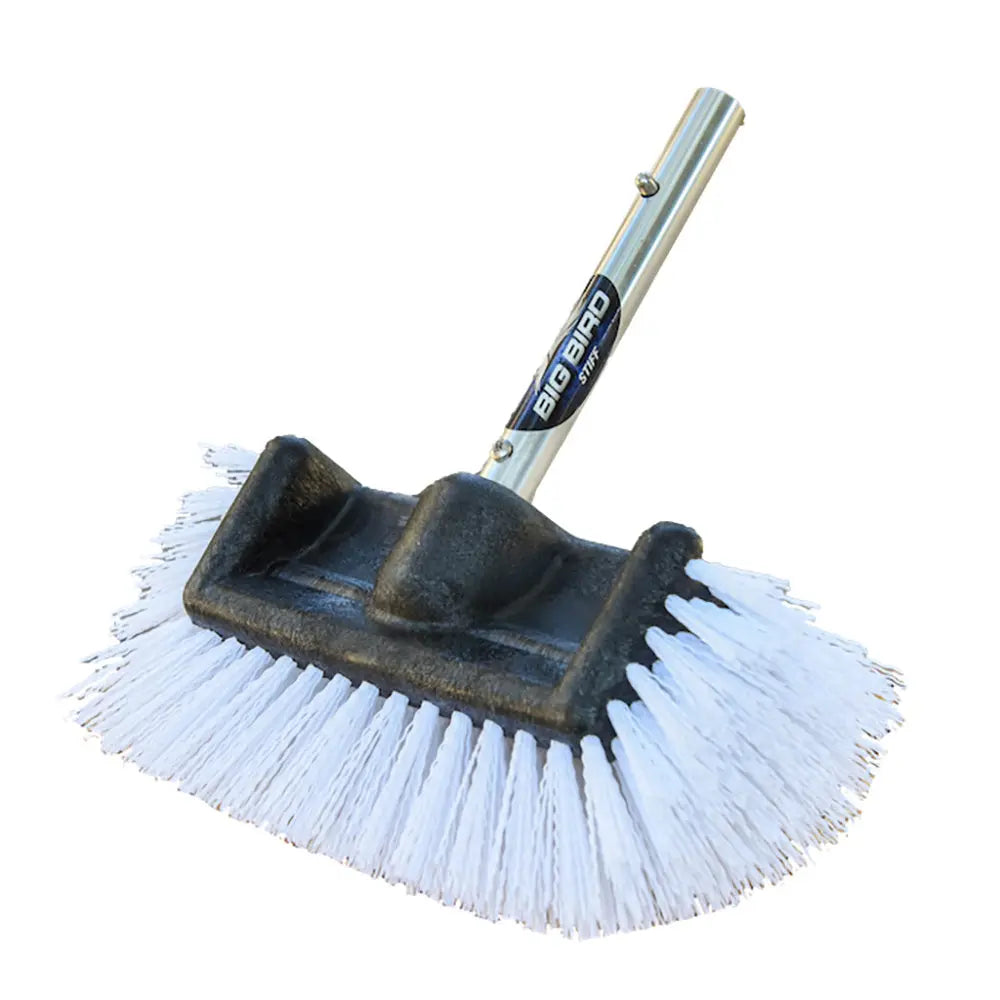 TD Mop Big Bird Brush - Stiff, 10-Inch Heavy-Duty Scrub Brush for Tough Grime Removal