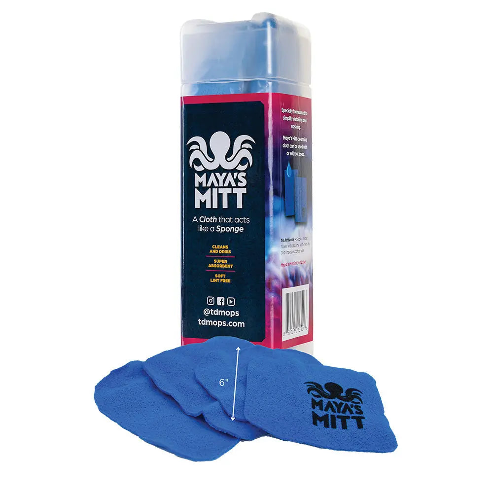TD Mop Maya's Mitt Detailing Sponge Cloth 6 x 6 inches - 4 Pack